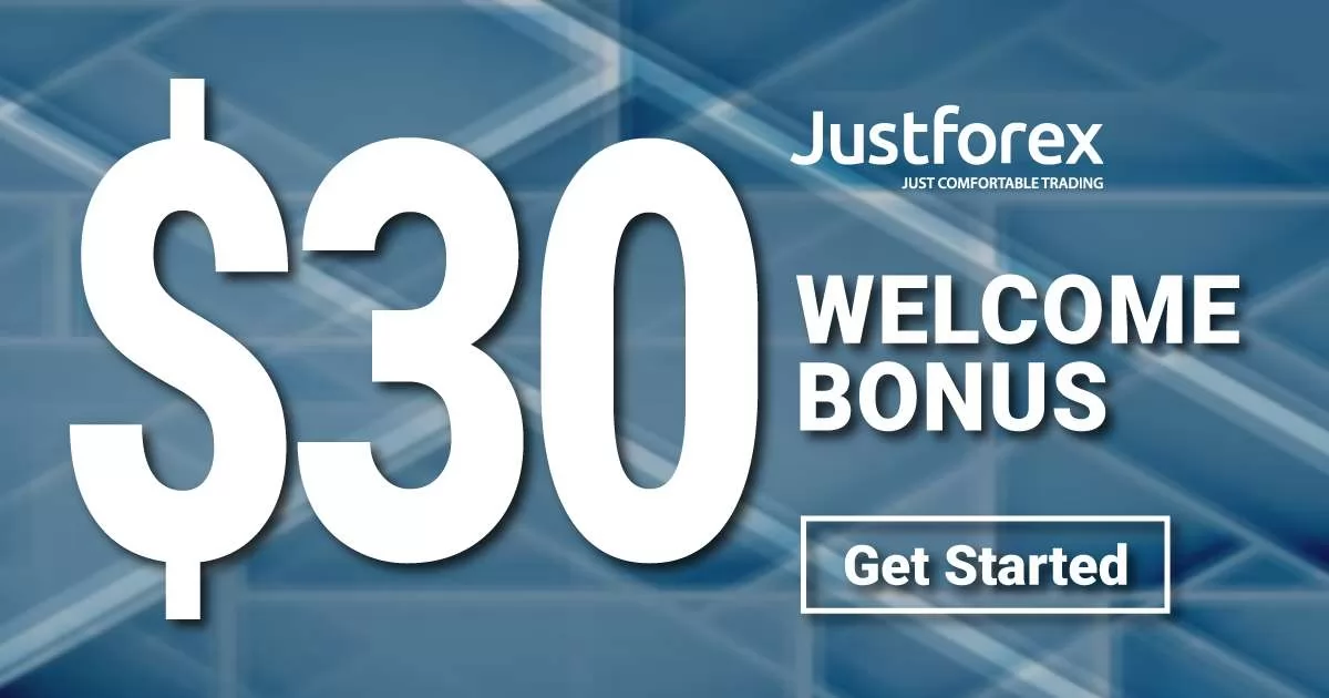 JustForex $30 Welcome Bonus 2021 (For Live Trading)